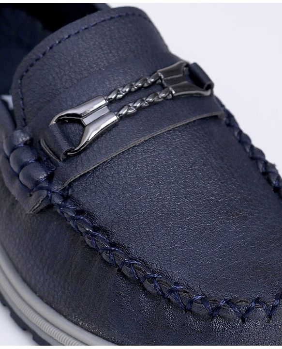 Cute Walk by Babyhug Slip On Formal Shoes - Dark Blue