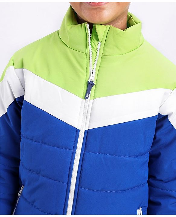 Pine Kids Full Sleeves Color Block Puffer Jacket - Multicolour