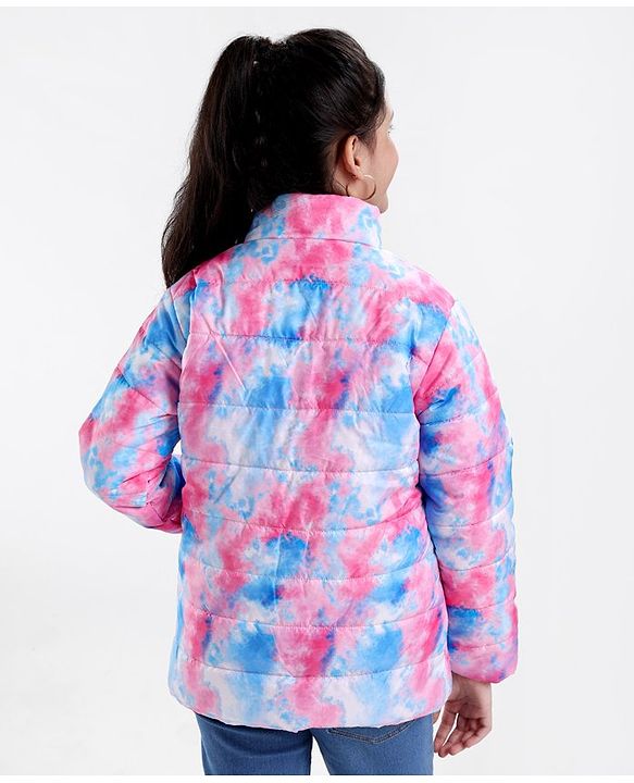 Pine Kids Full Sleeves Quilted Puffer Jacket Printed- Multicolor
