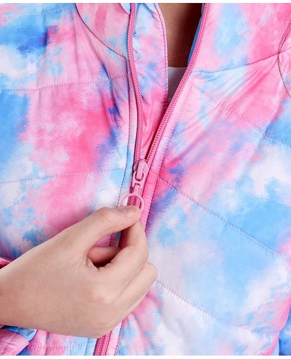 Pine Kids Full Sleeves Quilted Puffer Jacket Printed- Multicolor