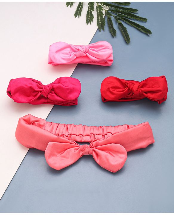 Babyhug Headband Pack of 4 - Multicolour