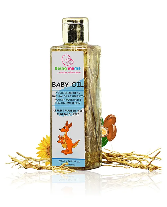 Mama Baby Oil. Natural for massage and care.