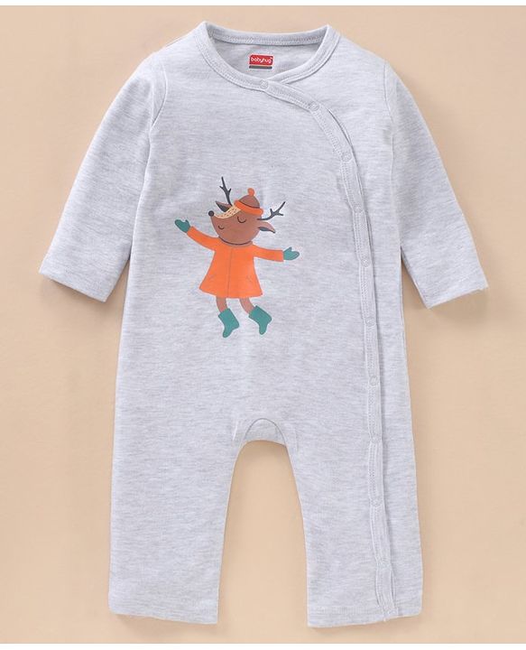 Babyhug Full Sleeves Romper Animal Print Pack Of 2 - Multicolor