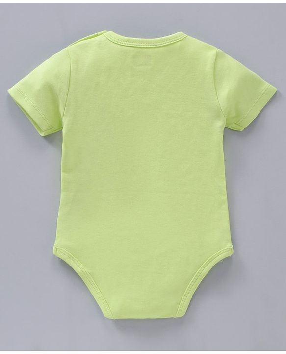 Babyhug 100% Cotton Half Sleeves Onesies Striped And Squirrel Print Pack of 3 - Multicolour