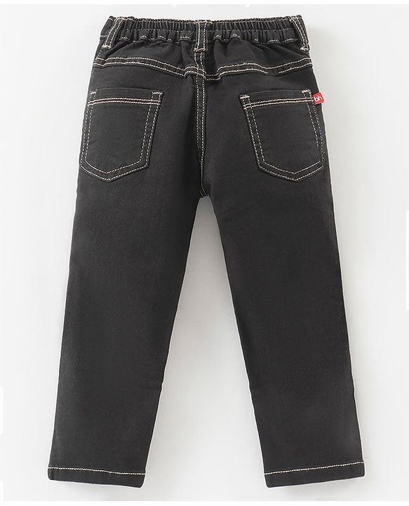 Babyhug Full Length Washed Denim Jeans - Light Blue