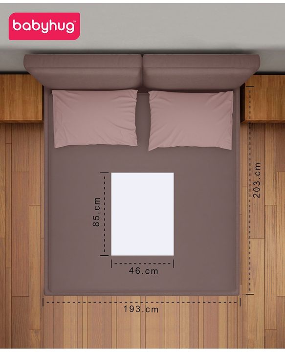 Babyhug Waterproof Mattress Protector Covers - White