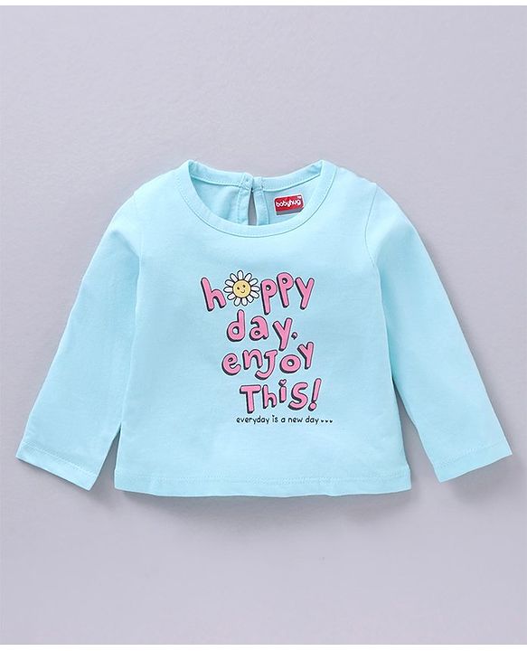Babyhug Full Sleeves Tees Kitty & Text Print Pack of 3 - Multicolor