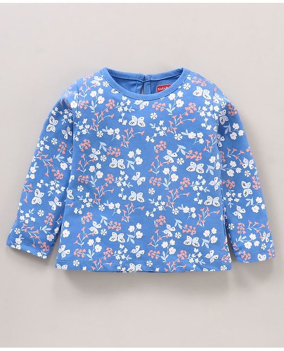 Babyhug 100% Cotton Full Sleeves Tees With Graphic Print Pack of 3 - Multicolor