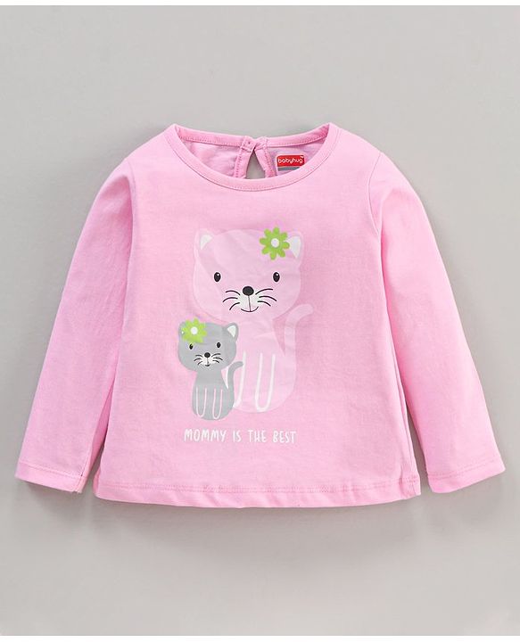 Babyhug Cotton Knit Full Sleeves Tops Graphic Print Pack of 5 - Multicolour