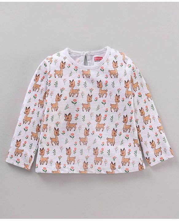 Babyhug Full Sleeves Tees With Graphics Pack Of 5 - Multicolor