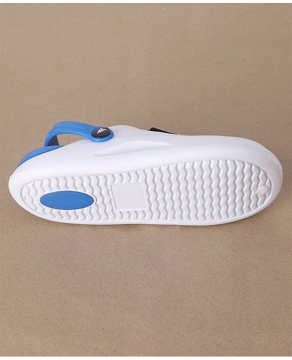 Pine Kids Clogs Mountain And Text Patch - White Blue