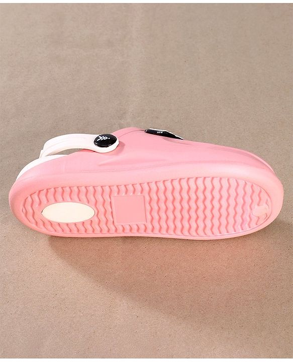 Pine Kids Clogs Mountain And Text Patch - Pink