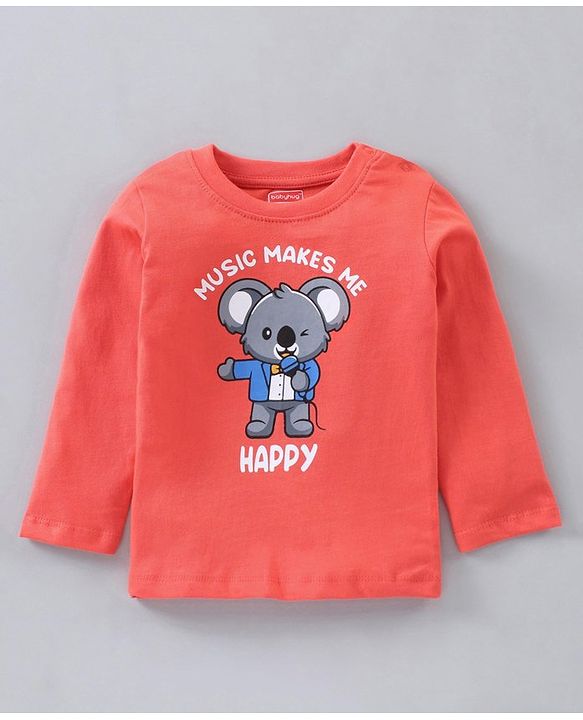 Babyhug Cotton Full Sleeves T-Shirts Tiger Print Pack of 5 - Multicolor