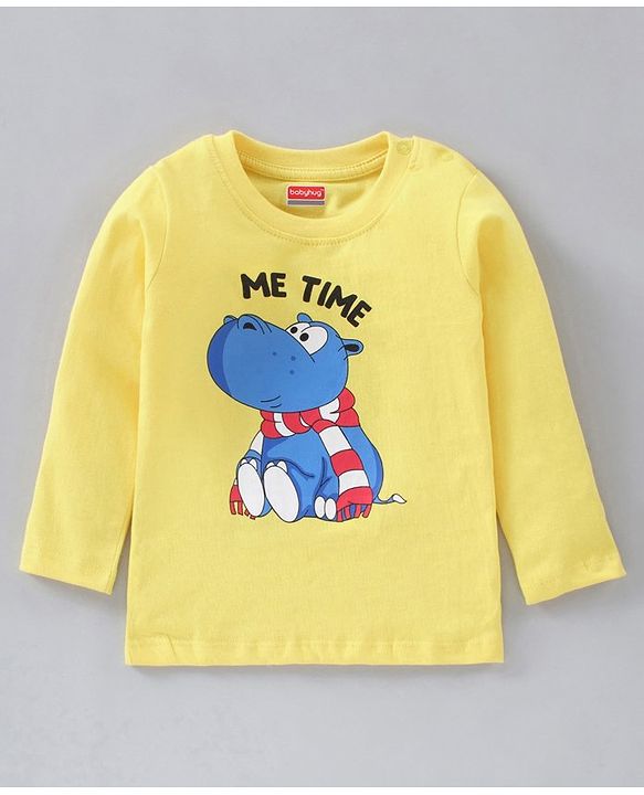 Babyhug Cotton Full Sleeves T-Shirts Tiger Print Pack of 5 - Multicolor