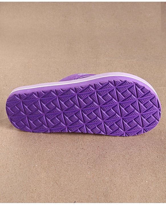 Cute Walk by Babyhug Flip Flops Princess Sofia Print - Purple