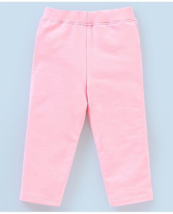Babyhug 100% Viscose Woven Full Sleeves Embroidered Top and Jeggings Set - Pink & Green