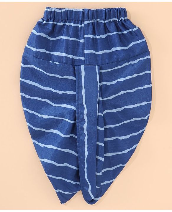 Babyhug Full Sleeves Printed Kurta & Dhoti - Indigo