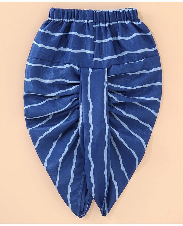 Babyhug Full Sleeves Printed Kurta & Dhoti - Indigo