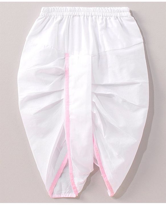 Babyhug Full Sleeves Kurta Dhoti Set with Embroidery - Pink