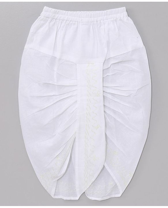 Babyhug Cotton Woven Full Sleeves Embroidery Kurta & Dhoti Set - Yellow