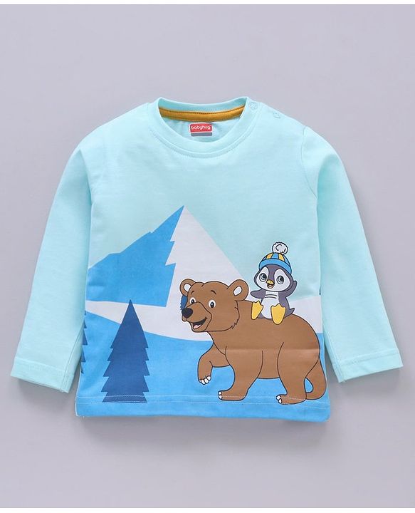 Babyhug Cotton Knit Full Sleeves Printed T-Shirts Pack of 5 -  Multicolour