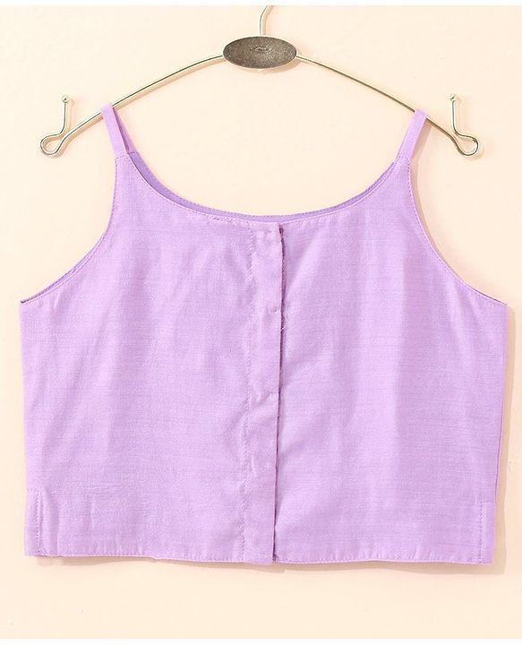 Babyhug Sleeveless Choli & Lehenga With Dupatta Sequin Embroidery- Lavender