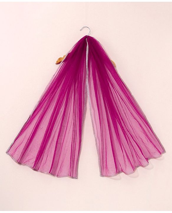 Babyhug Sleeveless Choli & Lehenga with Dupatta Embroidered - Magenta