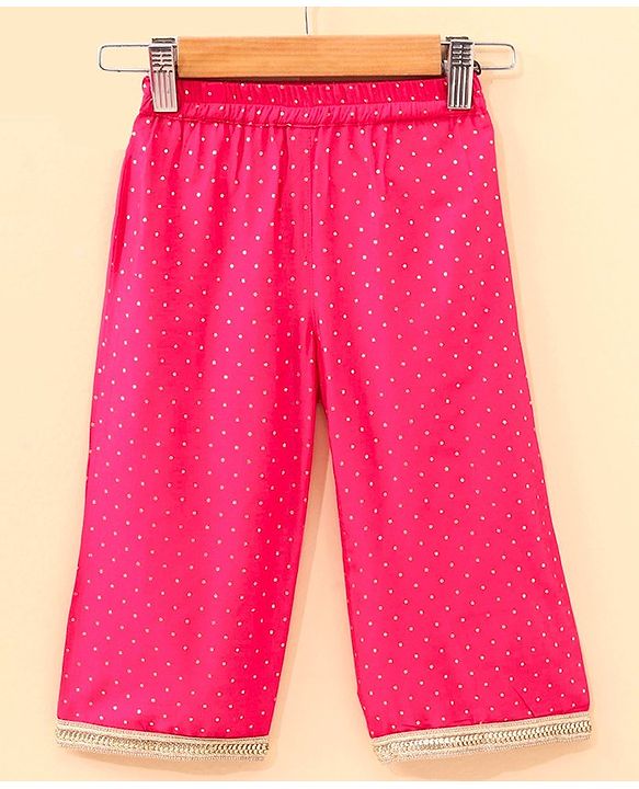 Babyhug Sleeveless Kurta and Salwar set with Dupatta Embroidered - Fuschia