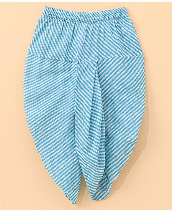 Babyhug Full Sleeves Printed Kurta & Dhoti - Blue