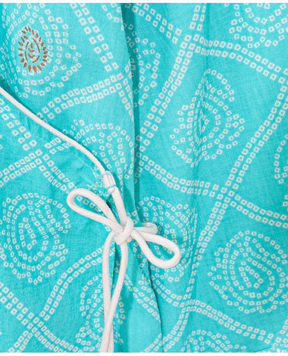 Babyhug Cotton Woven Full Sleeves Ethnic Printed Kurta & Dhoti Set - Blue