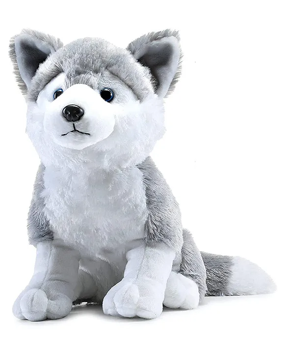 Webby Big Size Plush Husky Dog Stuffed Animal Puppy Soft Toy Adorable Gifts Height 40 cm Online India Buy Soft Toys for 3 8 Years at FirstCry 11700085