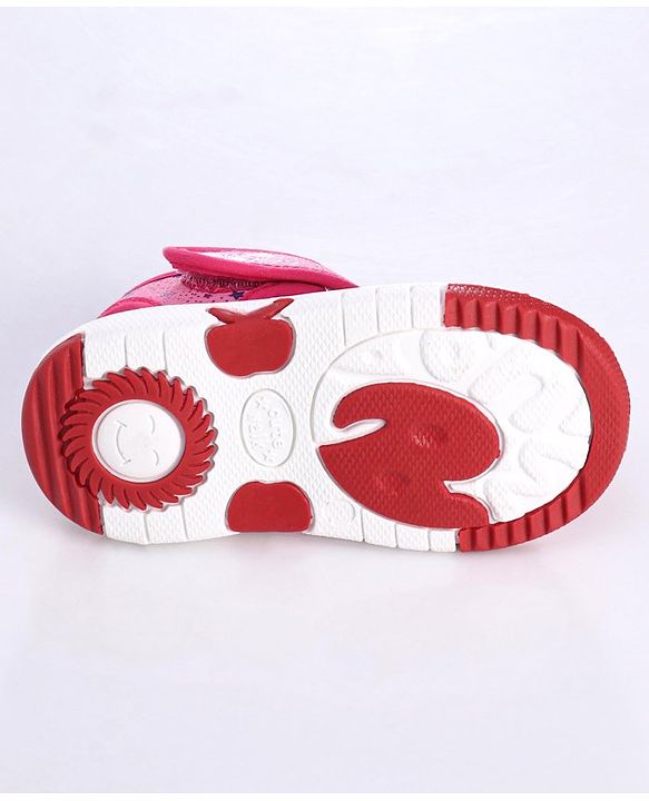 Cute Walk by Babyhug Sandals Bow Applique - Fuchsia