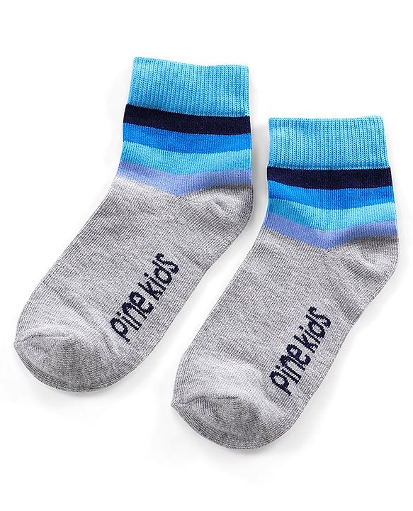 Pine Kids Regular Length Anti Microbial Washed Socks Pack of 5 (Color May Vary)