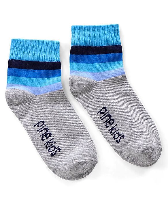 Pine Kids Regular Length Anti Microbial Washed Socks Pack of 5 (Color May Vary)