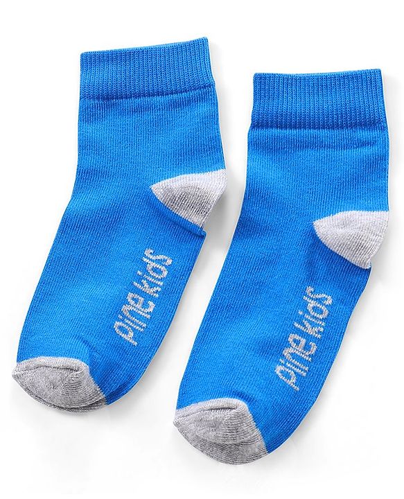 Pine Kids Regular Length Anti Microbial Washed Socks Pack of 5 (Color May Vary)