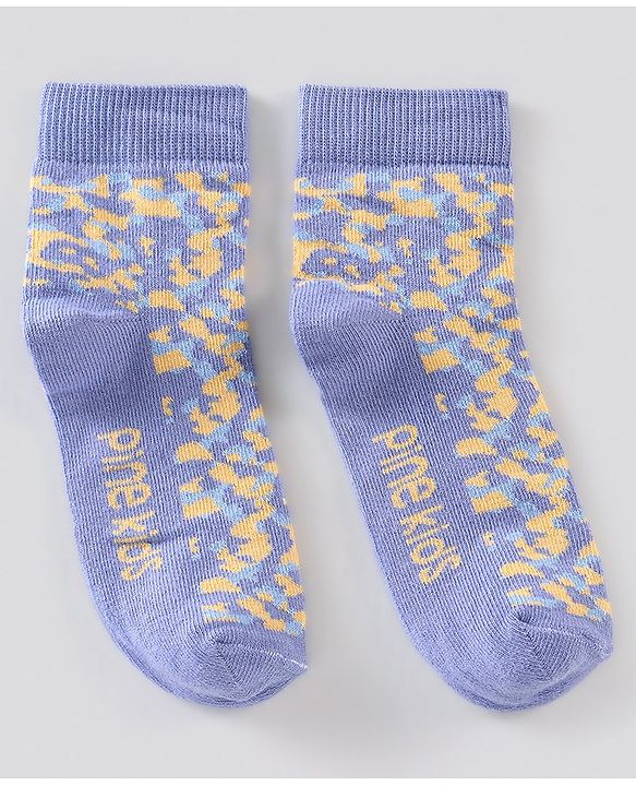 Pine Kids Regular Length Antimicrobial Socks Camo Design Pack of 3 - Multicolor
