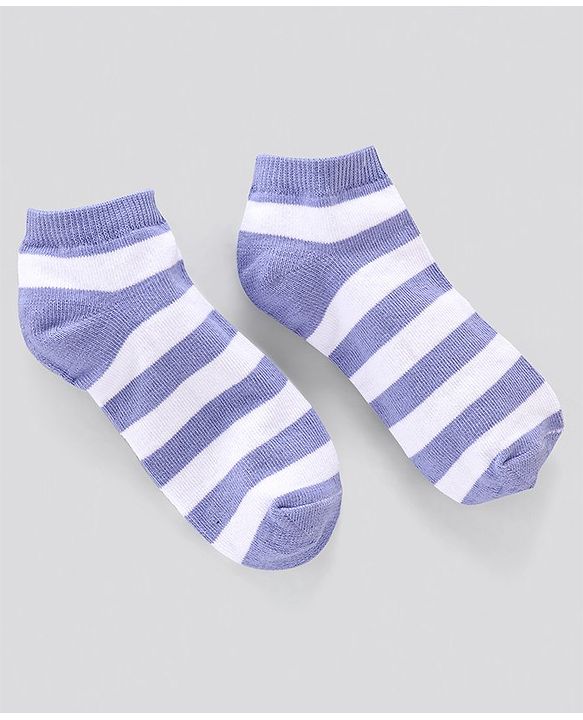 Pine Kids Anti Microbial and Striped Ankle Length Socks Pack of 3 Pairs (Color May Vary)