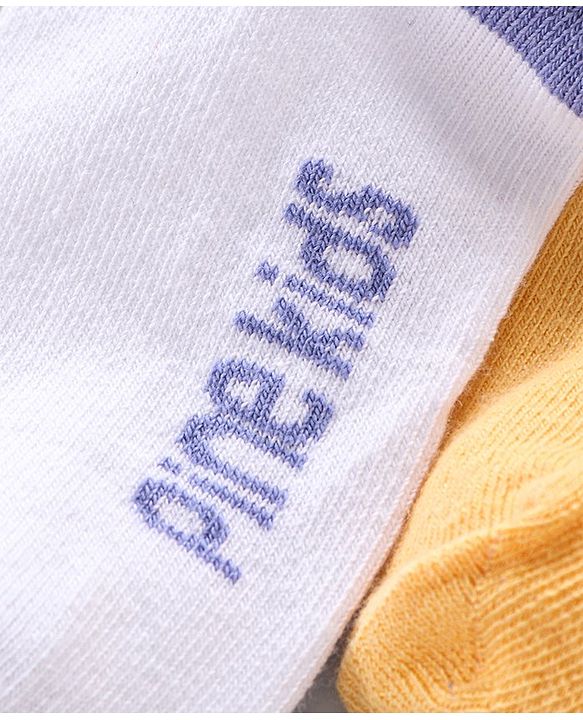 Pine Kids Anti Microbial and Striped Ankle Length Socks Pack of 3 Pairs (Color May Vary)