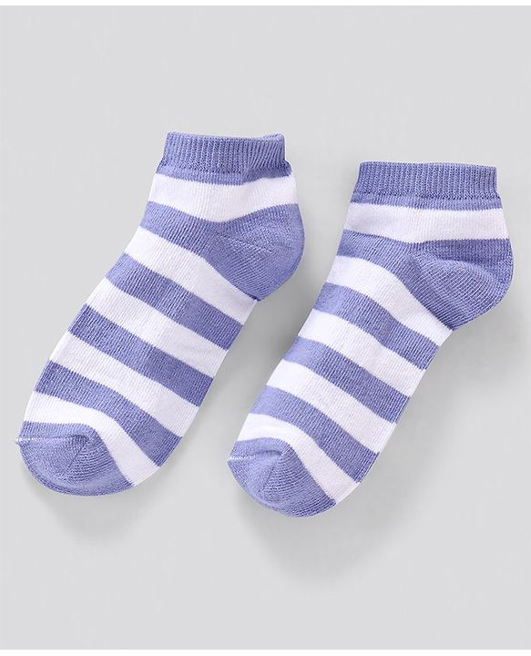 Pine Kids Anti Microbial and Striped Ankle Length Socks Pack of 3 Pairs (Color May Vary)