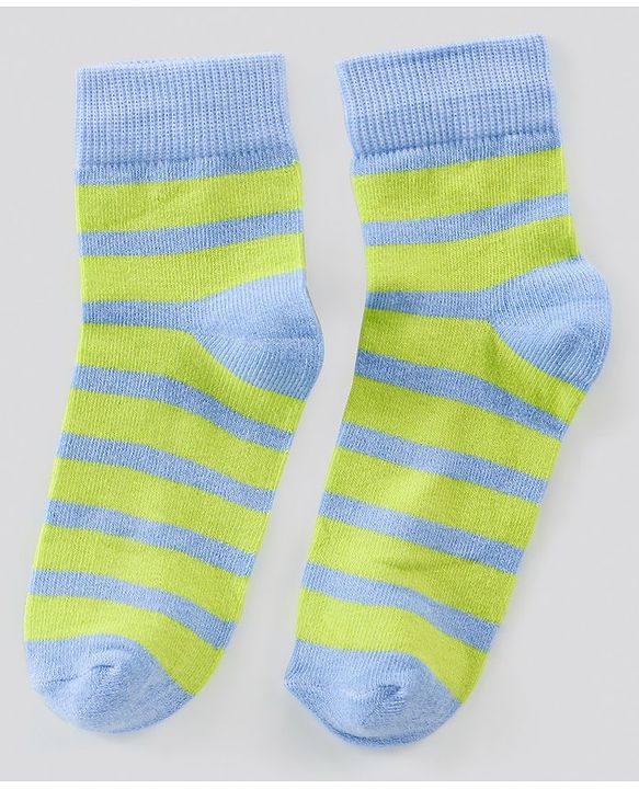 Pine Kids Regular Length Antimicrobial Socks Stripes & Dolphin Design Pack of 3 - Multicolor