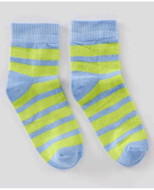 Pine Kids Regular Length Antimicrobial Socks Stripes & Dolphin Design Pack of 3 - Multicolor