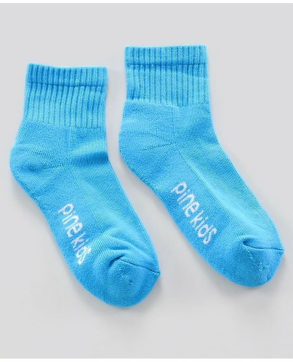 Pine Kids Ankle Length Anti Microbial Washed Terry Socks Pack of 3 (Color May Vary)