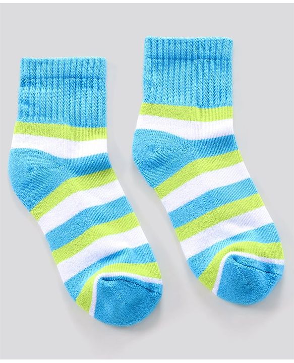 Pine Kids Ankle Length Anti Microbial Washed Terry Socks Pack of 3 (Color May Vary)
