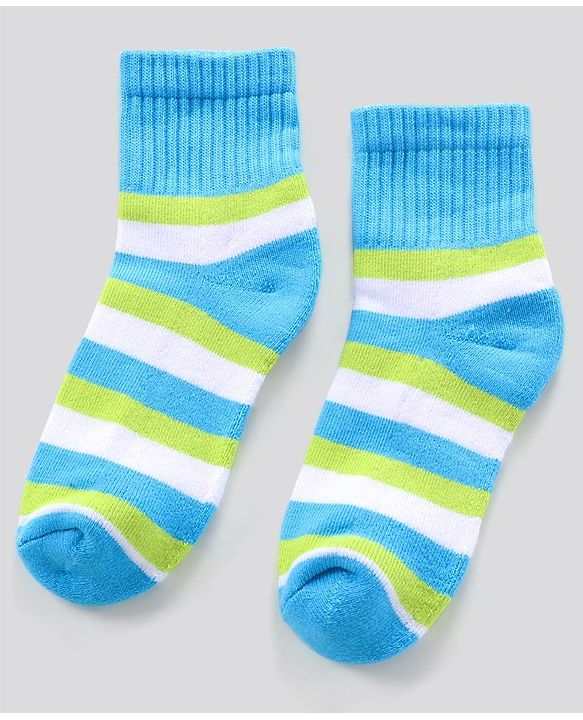 Pine Kids Ankle Length Anti Microbial Washed Terry Socks Pack of 3 (Color May Vary)