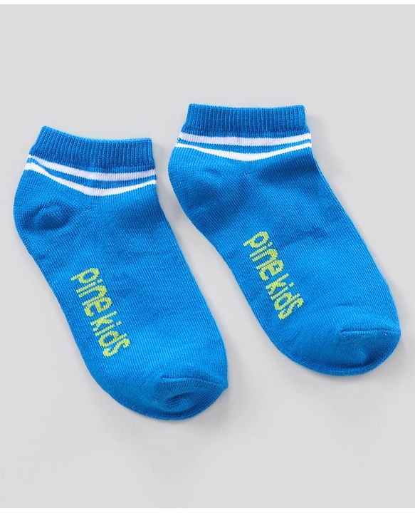Pine Kids Ankle Length Anti Microbial Washed Socks Pack of 3 (Color May Vary)