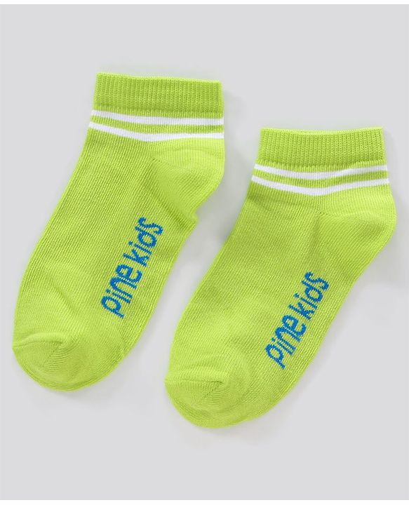 Pine Kids Ankle Length Anti Microbial Washed Socks Pack of 3 (Color May Vary)
