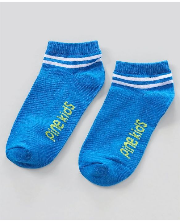 Pine Kids Ankle Length Anti Microbial Washed Socks Pack of 3 (Color May Vary)