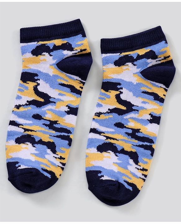 Pine Kids Ankle Length Non-Terry Anti-Microbial Socks Pack of 3 (Colour May Vary)