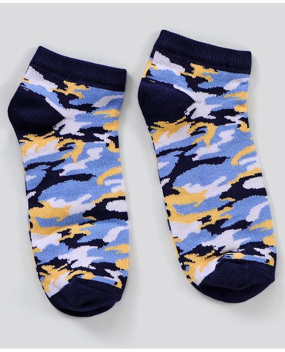 Pine Kids Ankle Length Non-Terry Anti-Microbial Socks Pack of 3 (Colour May Vary)