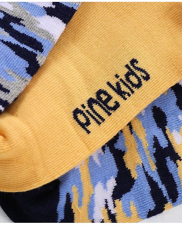 Pine Kids Ankle Length Non-Terry Anti-Microbial Socks Pack of 3 (Colour May Vary)